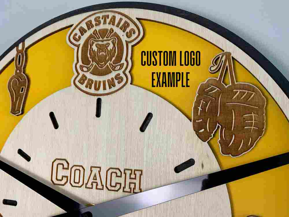 Custom Hockey Coach Clock