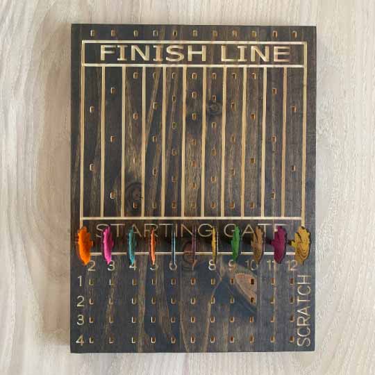 Wooden Horse Race Board Game with Laser Cut Horses