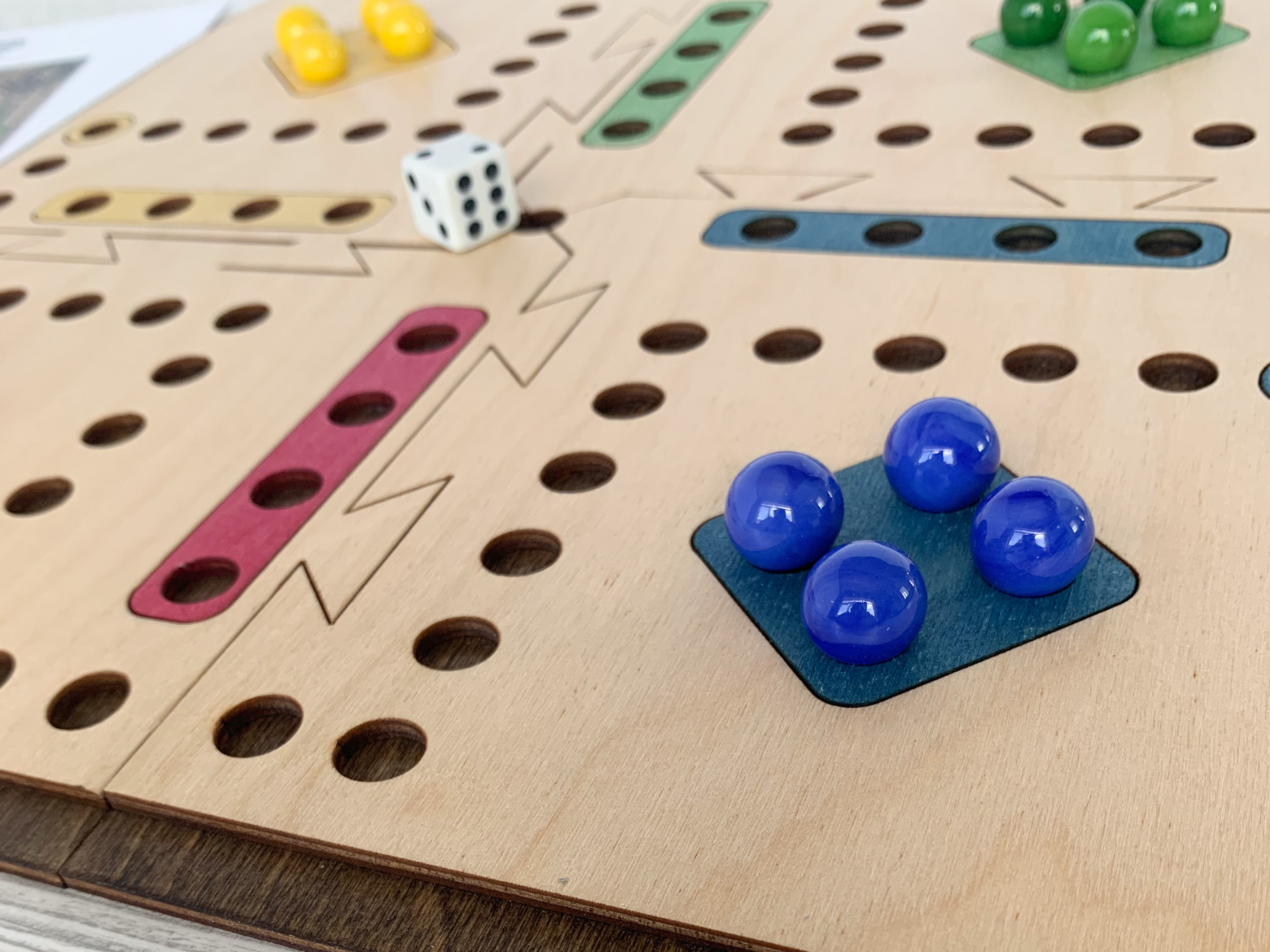 Aggravation Travel 4 player wooden board game