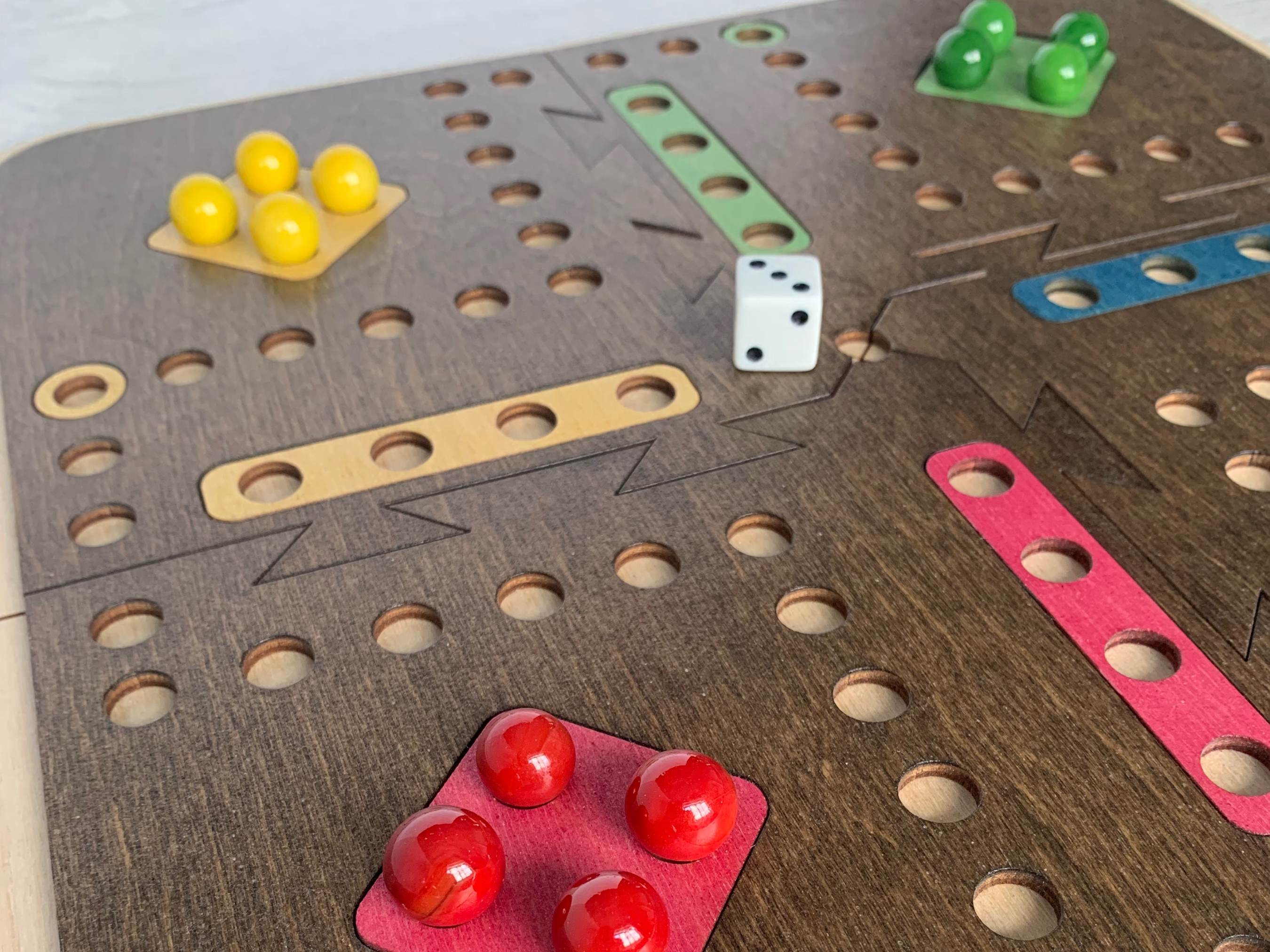 Aggravation Travel 4 player wooden board game